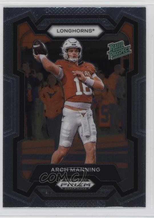 2024 Panini Prizm Draft Picks Rated Prospect Arch Manning #192 3ca