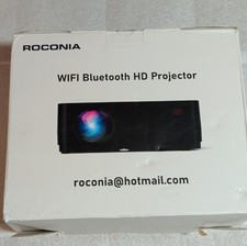 Roconia Q6 WiFi Bluetooth Projector Native 1080P 4K Support 12000LM Home Theater