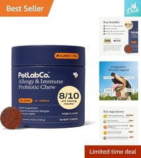 Powerful Pork Flavor Probiotic Soft Chews for Dogs - Allergy Digestive Health