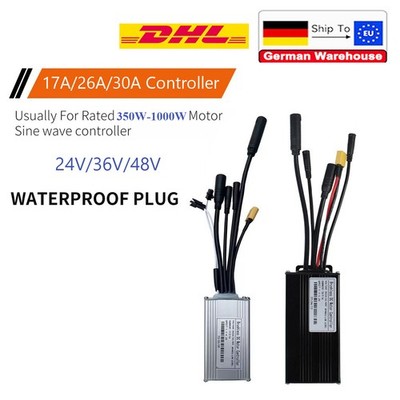 24V/36V/48V 3 Mode Sine Wave Controller 17A 26A 30A For Ebike 350-1000W Motor
