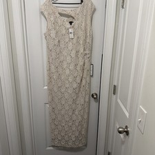 Connected Plus Size Cutout-Detail Lace M Champagne gold 20W