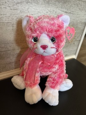 TY Pinkys SUGARCAT the Cat Beanie Buddy TySilk MWMTs Stuffed Plush Toy Kitty