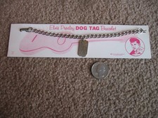 ELVIS PRESLEY women's ladies Dog Tag BRACELET ... dated 1956