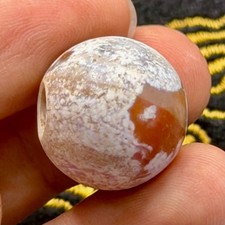 Ancient Roman Carnelian Round Old Bead Circa 300 AD