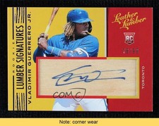 2019 Panini Leather & Lumber 76/99 Vladimir Guerrero Jr #137 Auto READ n2m
