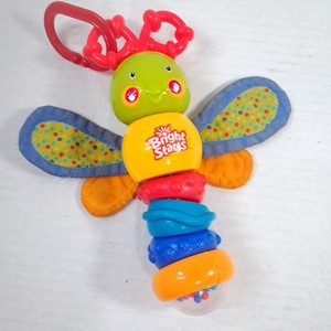 Bright Starts Twisty Bug dragonfly butterfly take along baby toy rattle lights