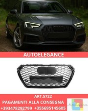 😍ART. 5722 GLÄNZEND SCHWARZER SPORTGRILL PDC PASSEND FÜR AUDI A4 B9 15-19😍