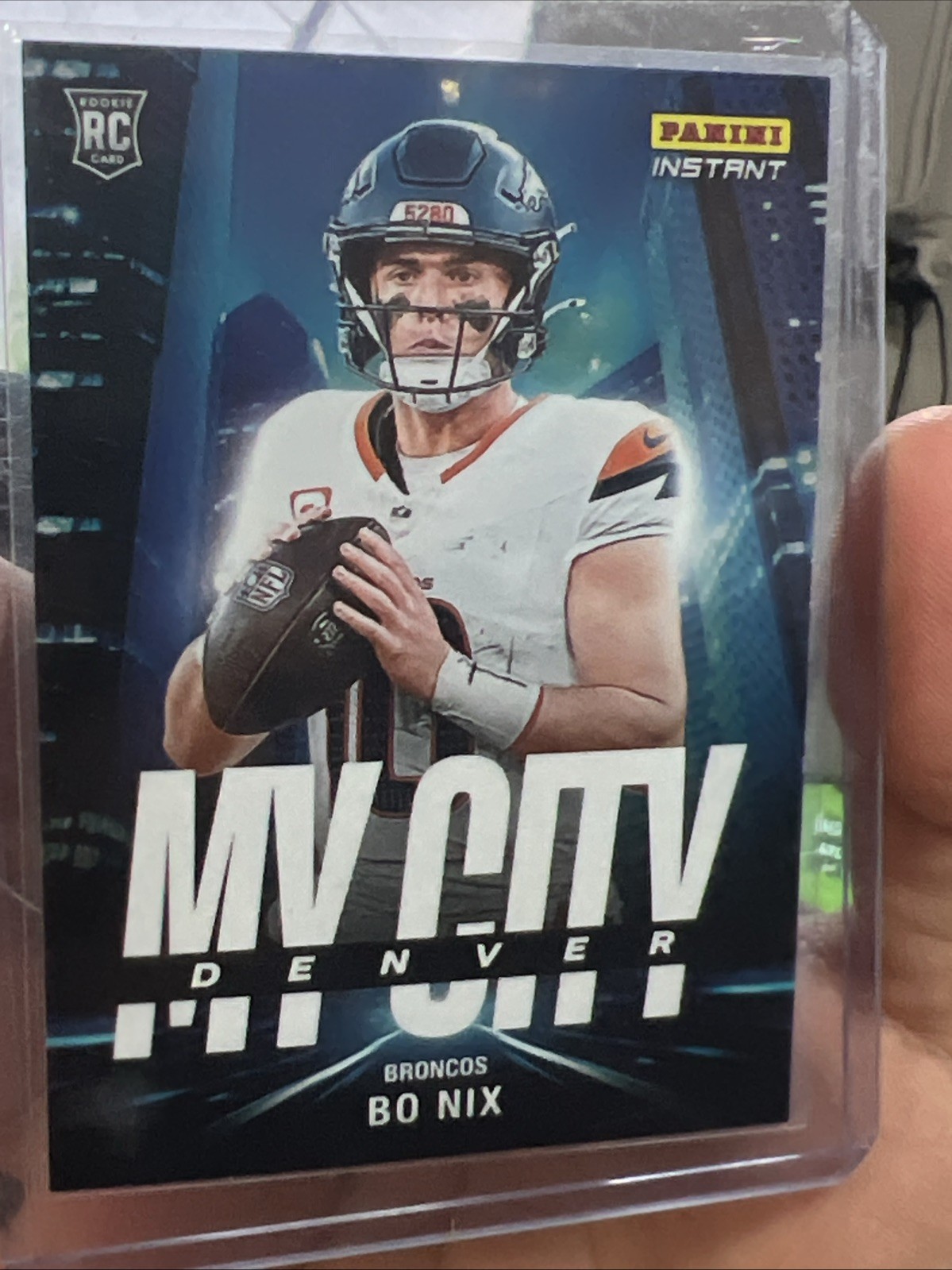 Bo Nix Panini Instant My City #MC15 Base