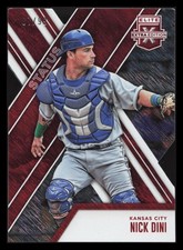 Nick Dini 87/99 Status Die Cut Red 2017 Panini Elite Extra #87 Royals