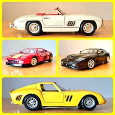 1:18 LOTTO 2 BURAGO Made in Italy Ferrari 550+ 250 GTO + 348 + MERCEDES 300SL