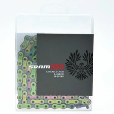 SRAM XX1 Eagle AXS 12-Speed 126-Link Nickel Rainbow Bike Chain CN-EAGL-XX1-A2