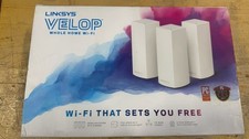 Linksys Velop AC6600 Whole Home Mesh Wi-Fi System 3-Pack 6000 SQFT With Box