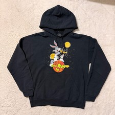 Bugs Bunny  Daffy Duck Space Jam Hoodie Sweatshirt Men  s Size M Medium