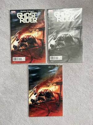ROBBIE REYES GHOST RIDER #1 - GABRIEL DELL'OTTO B&W AND VIRGIN VARIANT - SEALED 