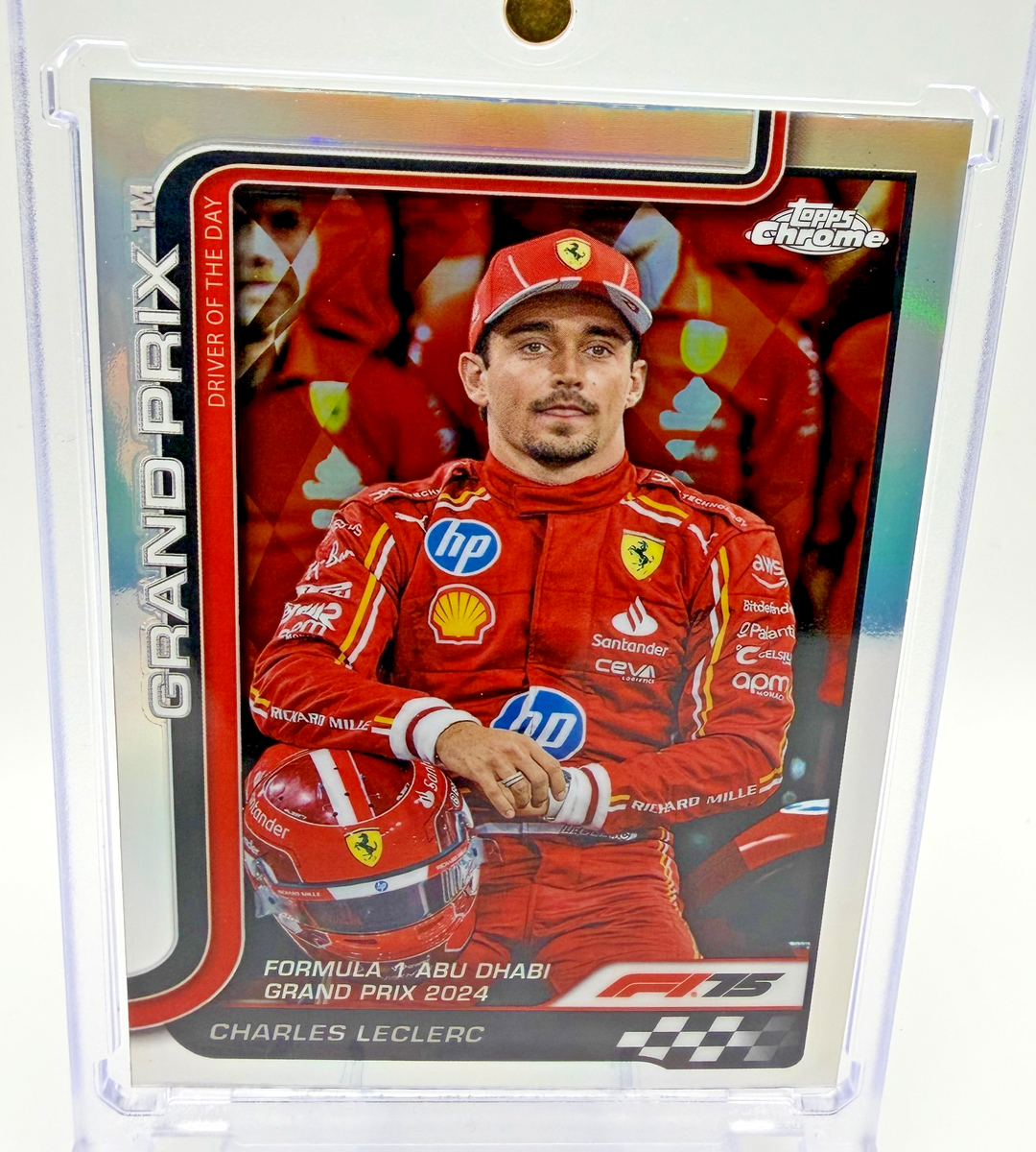 Charles Leclerc 2025 Topps Chrome F1 Grand Prix Refractor ##145