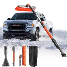 [Upgrade] Ice Scraper & Extendable Snow Brush for Car Windshield [Military-Gr...