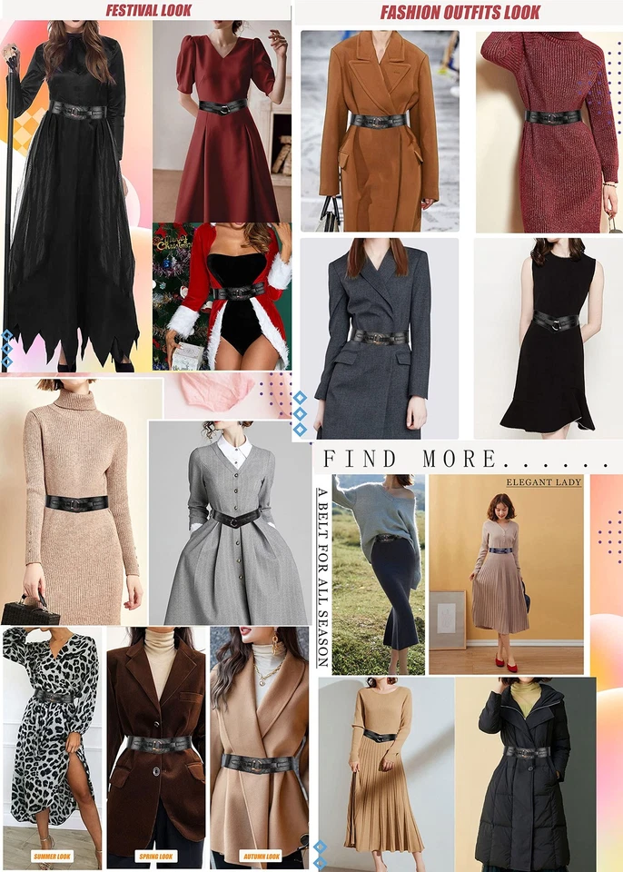 Cinturones de Cuero Elásticos Renacimiento Cintura Elastizados Cinturón Retro Moda Medieval Foto 3 de 4