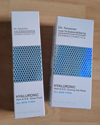 Dr. Susanne von Schmiedeberg Hyaluronic Anti-Age Glow Fluid + Gel Mask  je 50ml