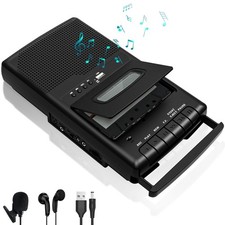 Portable Cassette Player and Recorder Converter, Convert Cassette to Digital ...
