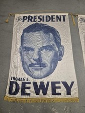Thomas Dewey Large Campaign Headquarters Silk...