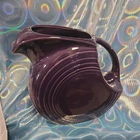 7" Fiestaware Plum Purple Large Disk Pitcher Retired Homer Fiesta 67 Oz
