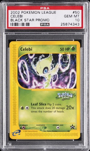 Celebi graded PSA 10 for sale on eBay