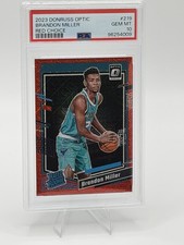 Brandon Miller 2023-24 Donruss Optic Rated Rookie Red  /99 #219 POP 6 PSA 10 GEN