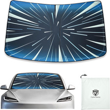 Ludicrous Sunshade for Tesla Model S/3/X/Y Front Windshield Sun Shade Accessorie