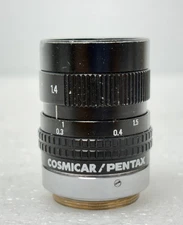 Pre Owned | Cosmicar Pentax 25mm 1:1.4 Tv Lens Only - Black