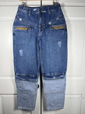 KanCan Two Tone Denim Jeans Pristine Condition Multi Pocket Design Size 8