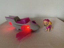 PAW Patrol Mighty Pups Super Pups SKYE Pink Deluxe Vehicle Light Sound Jet Plane