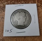 1910 s 90% silver circulated Barber half dollar