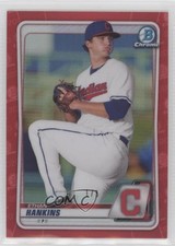 2020 Bowman Draft Chrome Red Refractor 1/5 Ethan Hankins #BD-141 0s55