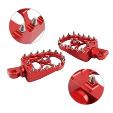 Pedane poggiapiedi CNC Wide Fat Foot Pegs MX Style per Harley Dyna Sportster Fatboy F