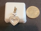Genuine Moissanite And 925 Sterling Silver Heart Pendant 1.00 CTW — photo 5