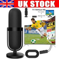 TV Aerial, Indoor TV Aerial for Smart TV with Signal Booster High Gain Freeview