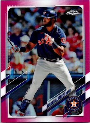 2021 Topps Chrome #141 Yordan Alvarez Magenta Refractor #/399