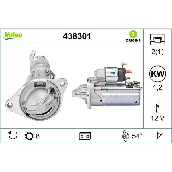 Valeo 438301 Starter FüR Ford B MAX C MAX I Fiesta I Grand C MAX CB1 CCN JK-image