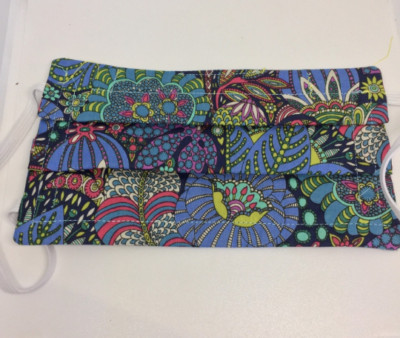 Fantasy Garden Patterned Washable Double Layer Fabric Face Mask Reusable Cloth