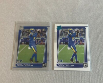 Tutu Atwell - 2 CARD RATED ROOKIE LOT - ACETATE + BASE