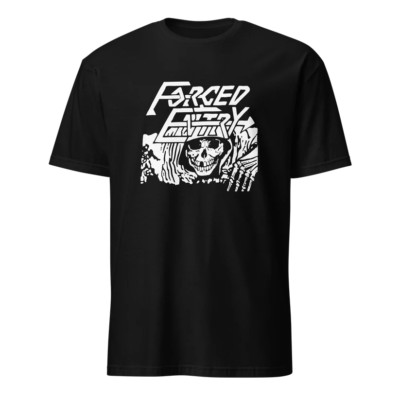 Retro Forced Entry Band Skull Cotton Black All Size T Shirt For Men CM221