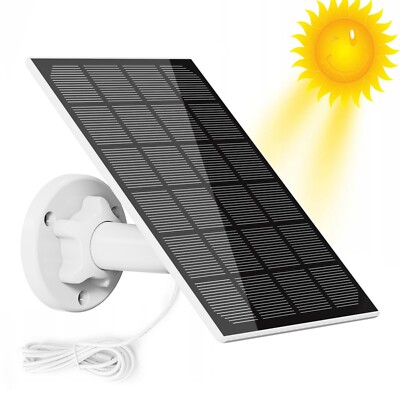 Solarpanel für Überwachungskamea Solarpanel Ladegerät Kameras Universal