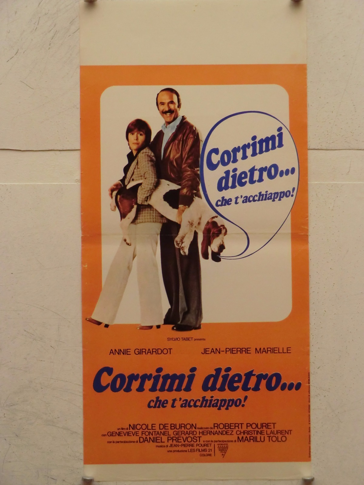 Locandina originale film Corrimi dietro... che t'acchiappo (1976) - Regia di Robert Pouret