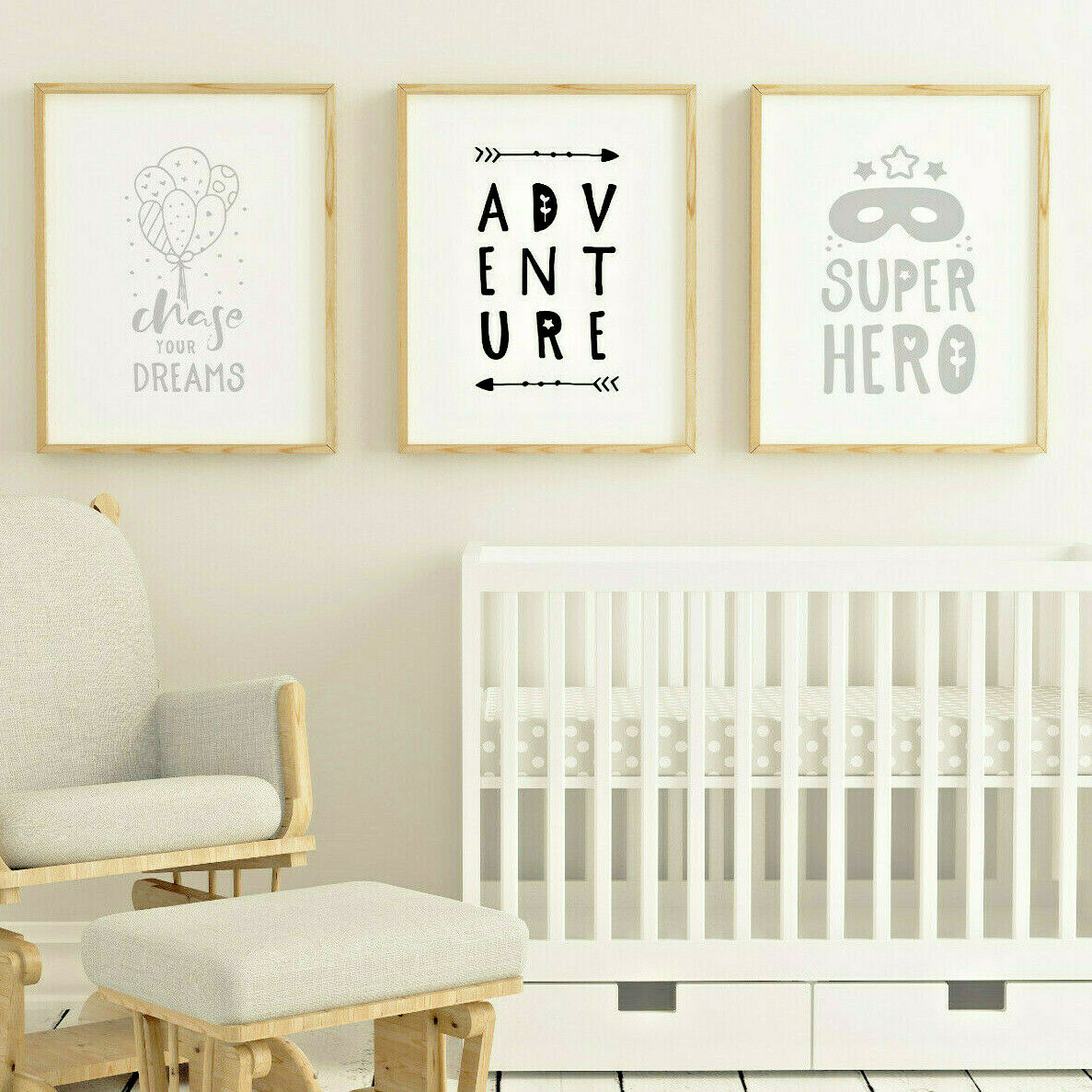 Boy's Girl's Bedroom Nursery Wall Word Art Picture Print