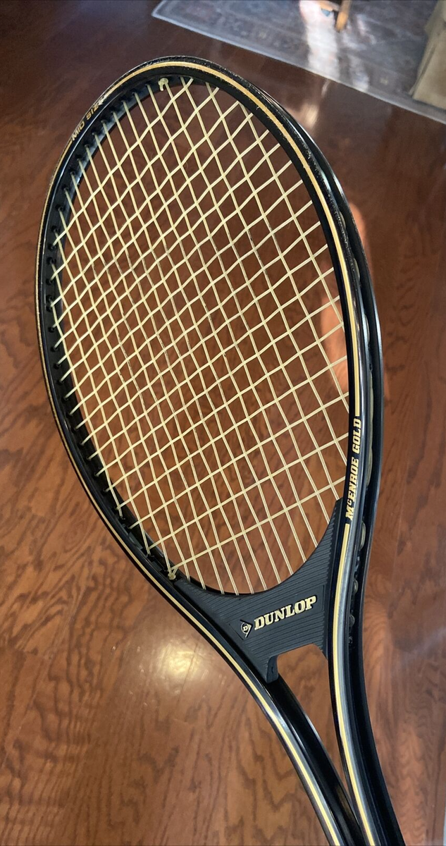 Dunlop McEnroe Gold Mid Size Tennis Racquet With Racquet Cover | eBay