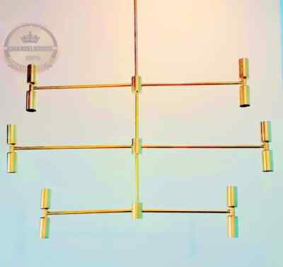 Twined Tales Chandelier Modern Large Pendent Light 3 Layer 12 Light Sputnik Lamp