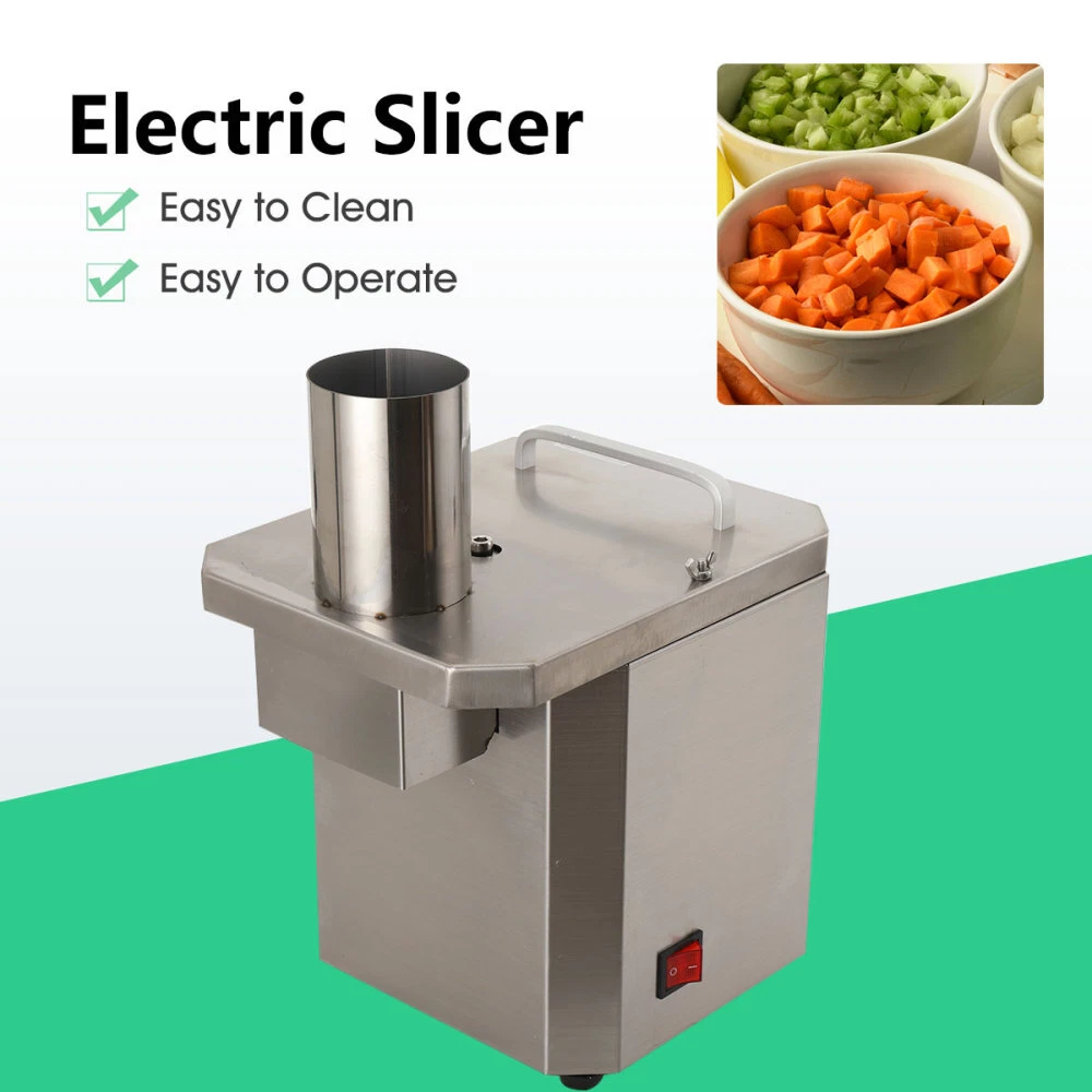 Electric Potato Dicing Machine Carrot Potato Chopper Dicer Cuber 6mm Grid Blade