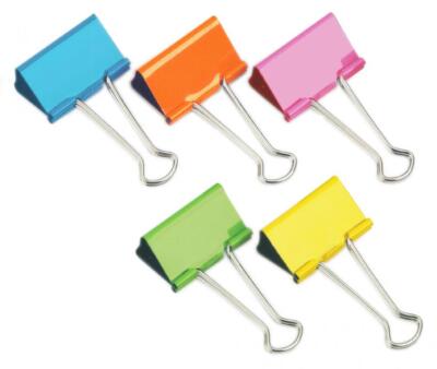 RAPESCO Foldback-Klammern, Breite: 32 mm, farbig sortiert
