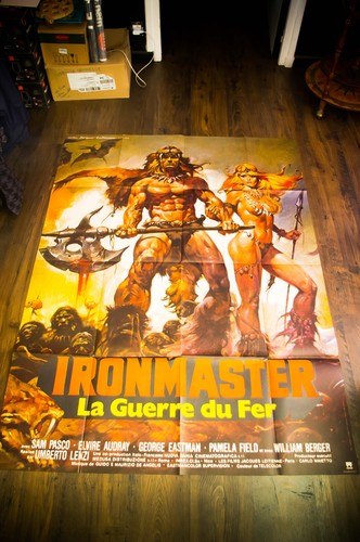 IRONMASTER Large French Grande Vintage Movie Poster Original 1983