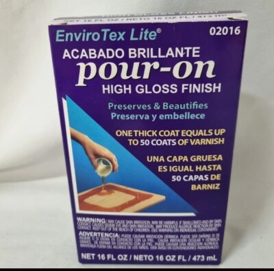 EnviroTex Lite Pour-On High Gloss Finish 16oz- Kit 02016 NEW